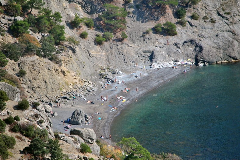 Царский пляж в Новом Свете